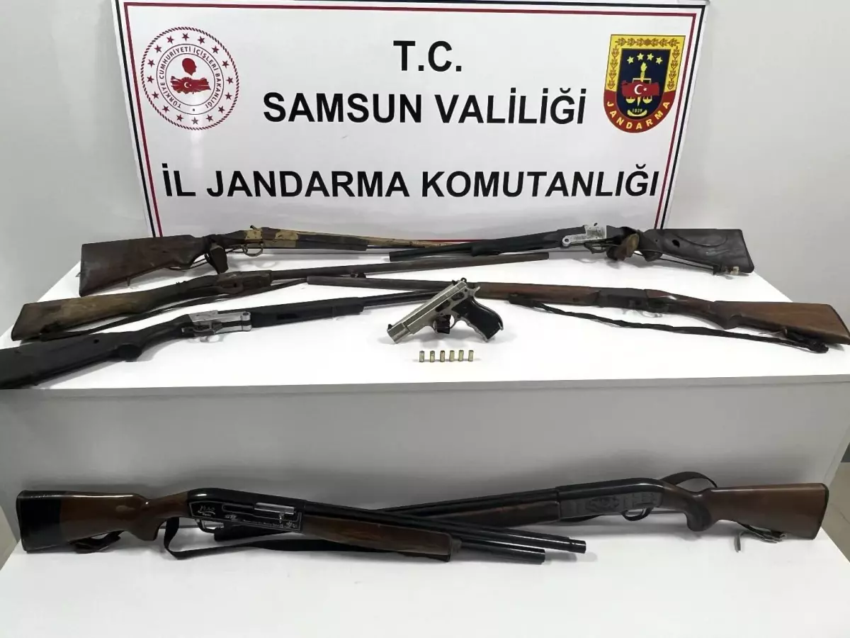 Samsun’da Ruhsatsız Silah Operasyonu